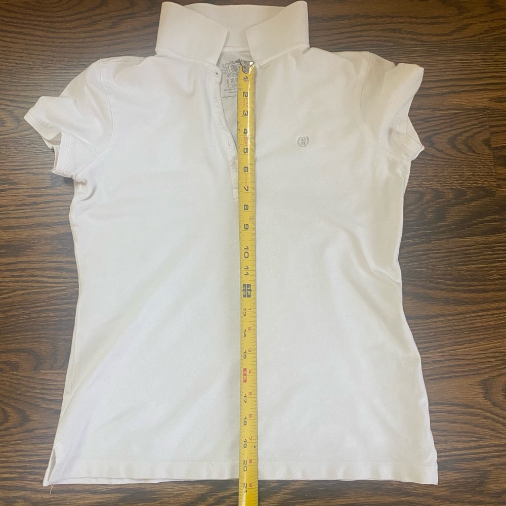 GUC White Izod s/s polo shirt, size small